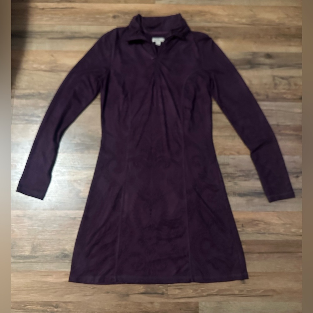 TEHAMA Deep Purple Long Sleeve Dress